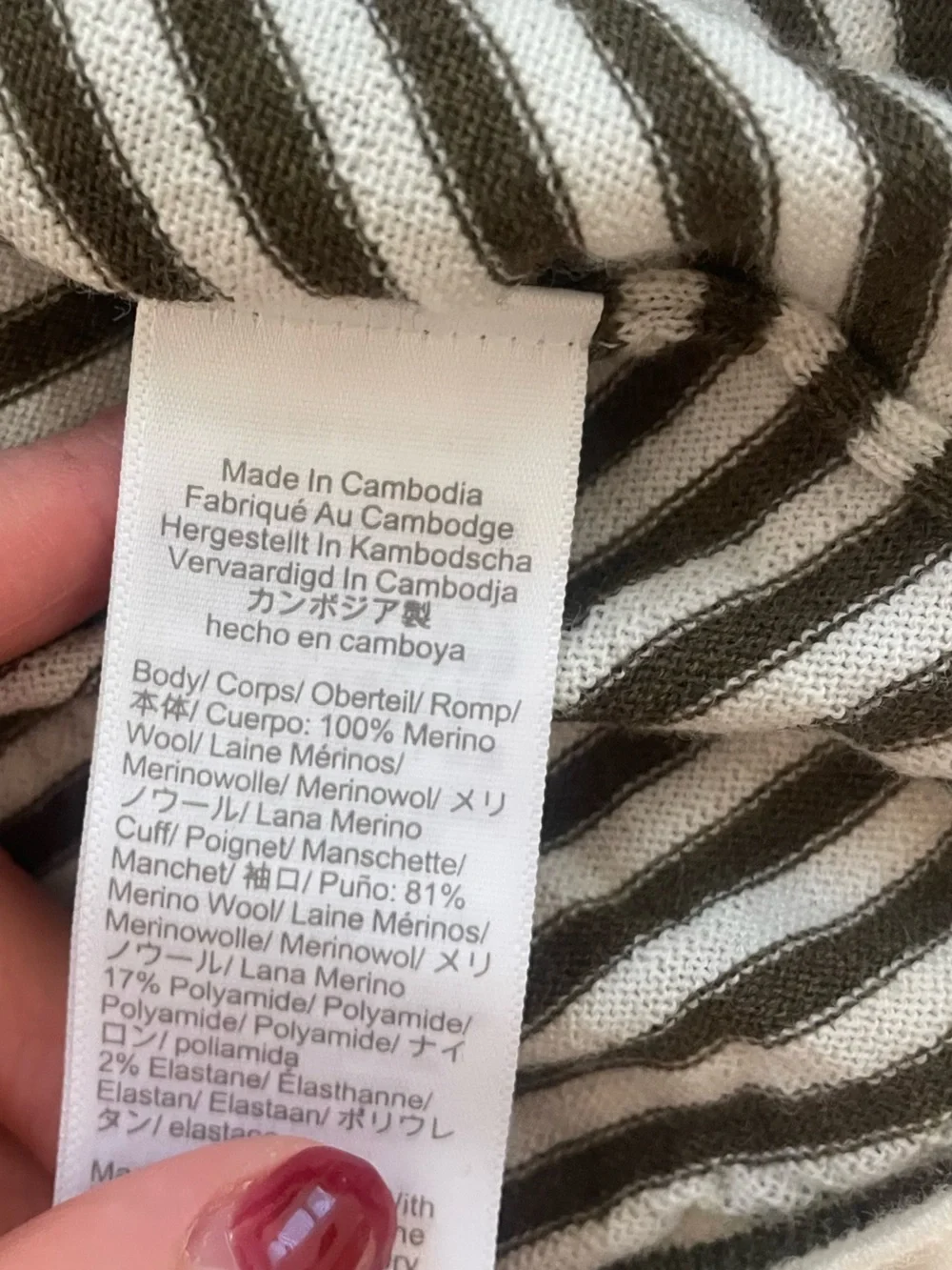 J. Crew Carolyn Fitted Crewneck Striped Sweater